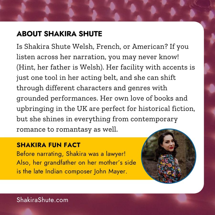 PANA Narrator Spotlight graphic: About Shakira Shute